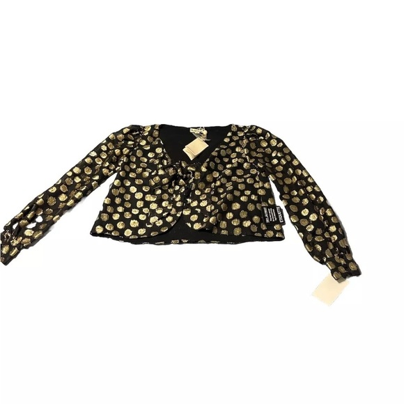For Love & Lemons Lottie Tie Front Blouse - Picture 3 of 6
